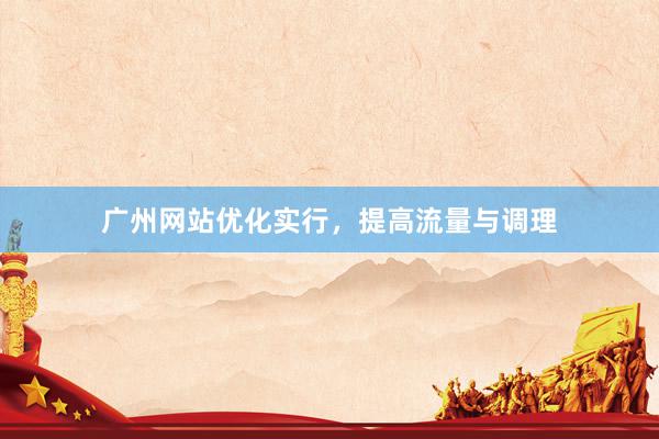 广州网站优化实行，提高流量与调理